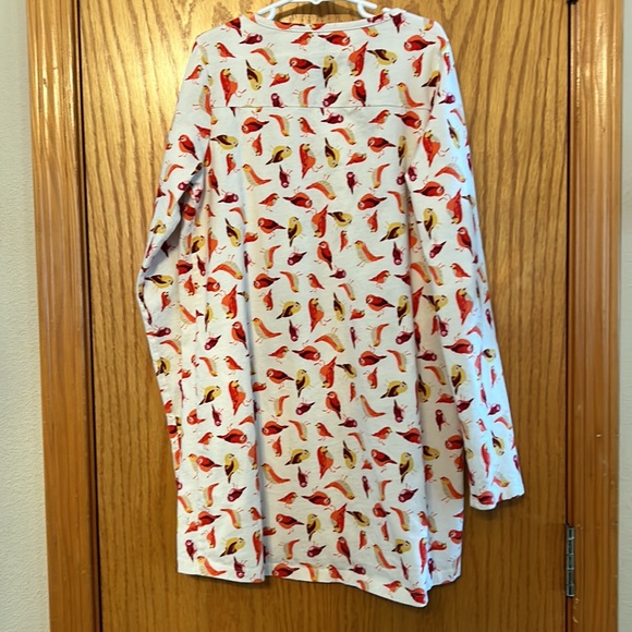 Lands End Kids Long Sleeve Bird Dress Sz 14 - Picture 4 of 4